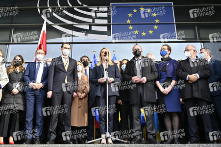 Ukraine Demonstration vor dem EU-Parlament in Brüssel