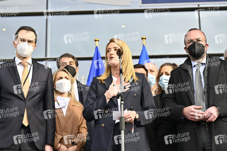 Ukraine Demonstration vor dem EU-Parlament in Brüssel
