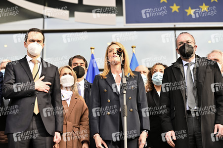 Ukraine Demonstration vor dem EU-Parlament in Brüssel