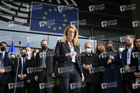 Ukraine Demonstration vor dem EU-Parlament in Brüssel