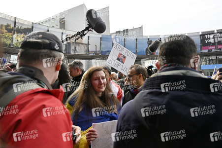 Ukraine Demonstration vor dem EU-Parlament in Brüssel