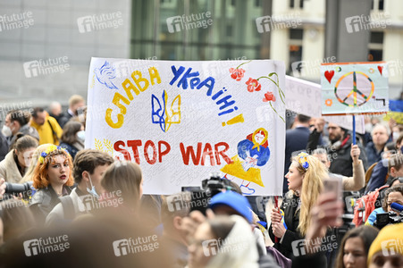 Ukraine Demonstration vor dem EU-Parlament in Brüssel