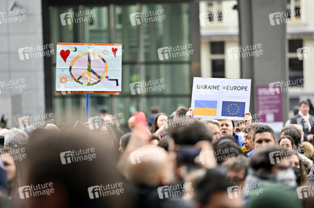 Ukraine Demonstration vor dem EU-Parlament in Brüssel