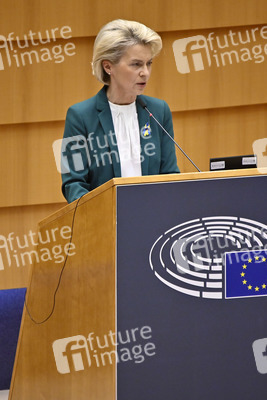 Debatte zur Aggression Russlands gegen die Ukraine im Europäischen Parlament in Brüssel