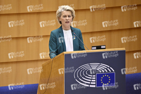 Debatte zur Aggression Russlands gegen die Ukraine im Europäischen Parlament in Brüssel