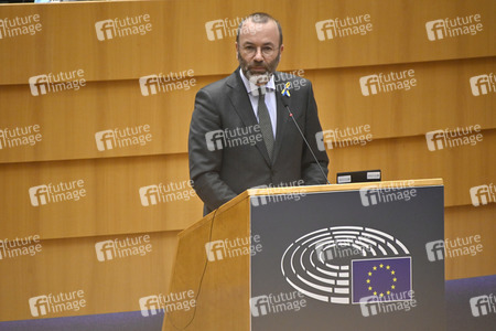 Debatte zur Aggression Russlands gegen die Ukraine im Europäischen Parlament in Brüssel