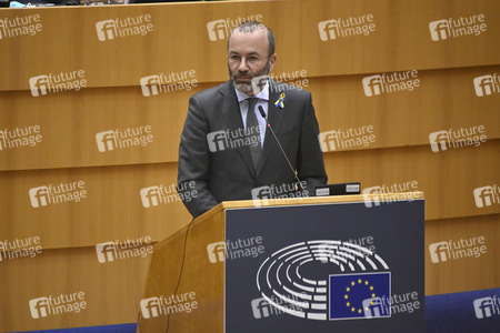 Debatte zur Aggression Russlands gegen die Ukraine im Europäischen Parlament in Brüssel