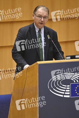 Debatte zur Aggression Russlands gegen die Ukraine im Europäischen Parlament in Brüssel