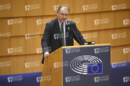 Debatte zur Aggression Russlands gegen die Ukraine im Europäischen Parlament in Brüssel