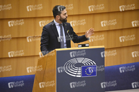 Debatte zur Aggression Russlands gegen die Ukraine im Europäischen Parlament in Brüssel