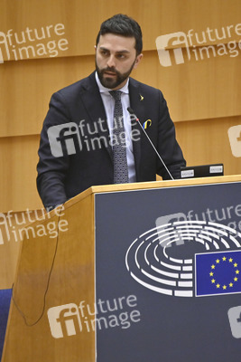 Debatte zur Aggression Russlands gegen die Ukraine im Europäischen Parlament in Brüssel