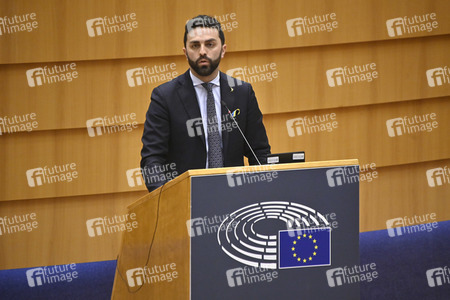 Debatte zur Aggression Russlands gegen die Ukraine im Europäischen Parlament in Brüssel