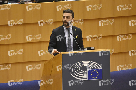 Debatte zur Aggression Russlands gegen die Ukraine im Europäischen Parlament in Brüssel