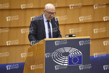 Debatte zur Aggression Russlands gegen die Ukraine im Europäischen Parlament in Brüssel