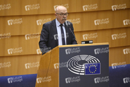 Debatte zur Aggression Russlands gegen die Ukraine im Europäischen Parlament in Brüssel