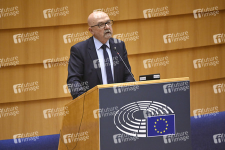 Debatte zur Aggression Russlands gegen die Ukraine im Europäischen Parlament in Brüssel