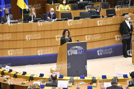 Debatte zur Aggression Russlands gegen die Ukraine im Europäischen Parlament in Brüssel