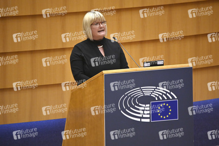 Debatte zur Aggression Russlands gegen die Ukraine im Europäischen Parlament in Brüssel