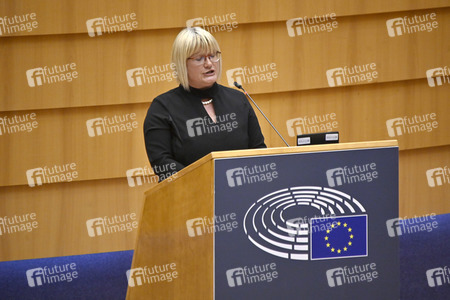 Debatte zur Aggression Russlands gegen die Ukraine im Europäischen Parlament in Brüssel