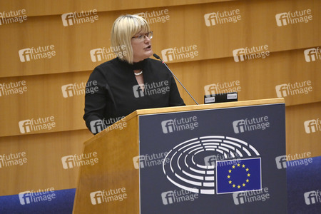 Debatte zur Aggression Russlands gegen die Ukraine im Europäischen Parlament in Brüssel