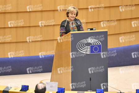 Debatte zur Aggression Russlands gegen die Ukraine im Europäischen Parlament in Brüssel