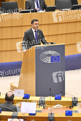 Debatte zur Aggression Russlands gegen die Ukraine im Europäischen Parlament in Brüssel