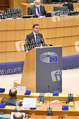 Debatte zur Aggression Russlands gegen die Ukraine im Europäischen Parlament in Brüssel