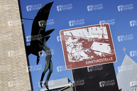 Einsturzstelle vom Stadtarchiv in Köln