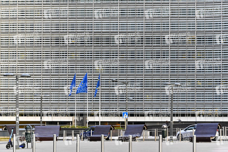 Das Berlaymont-Gebäude in Brüssel