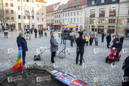 Friedenskundgebung statt Politischer Aschermittwoch der Partei Die Linke in Bautzen
