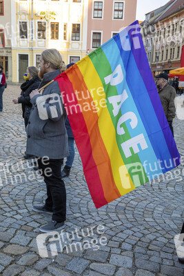 Friedenskundgebung statt Politischer Aschermittwoch der Partei Die Linke in Bautzen