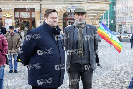 Friedenskundgebung statt Politischer Aschermittwoch der Partei Die Linke in Bautzen