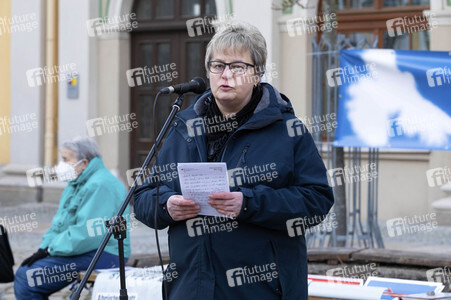 Friedenskundgebung statt Politischer Aschermittwoch der Partei Die Linke in Bautzen