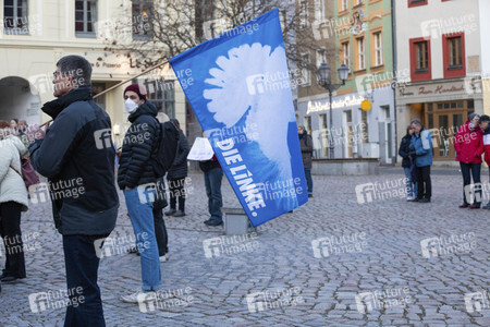 Friedenskundgebung statt Politischer Aschermittwoch der Partei Die Linke in Bautzen