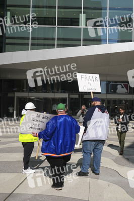 Protest vor der Major League Baseball Zentrale in New York