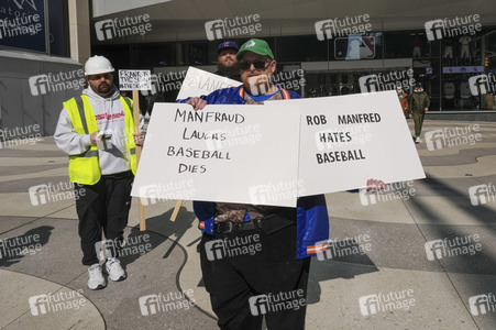 Protest vor der Major League Baseball Zentrale in New York
