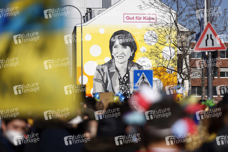 Wandgemälde von Henriette Reker in Köln