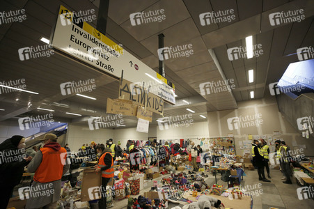 Ankunft ukrainischer Flüchtlinge auf dem Hauptbahnhof Berlin
