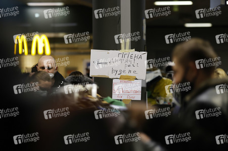 Ankunft ukrainischer Flüchtlinge auf dem Hauptbahnhof Berlin