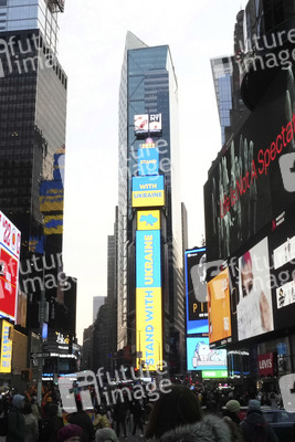 Demonstration gegen ein NATO-Engagement in Europa in New York