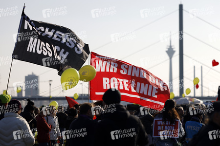 Coronademo in Düsseldorf