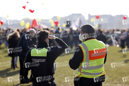 Coronademo in Düsseldorf