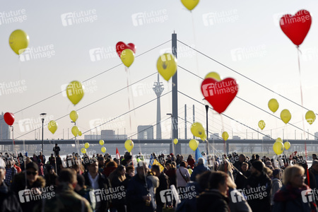 Coronademo in Düsseldorf