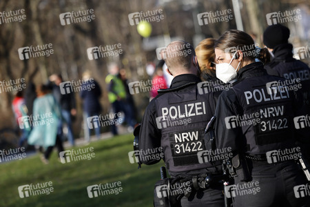 Coronademo in Düsseldorf