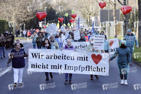 Coronademo in Düsseldorf