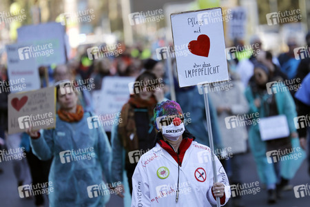 Coronademo in Düsseldorf