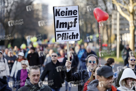 Coronademo in Düsseldorf
