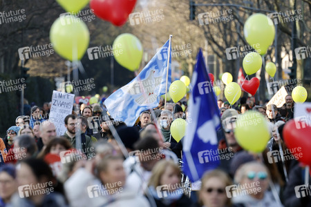 Coronademo in Düsseldorf