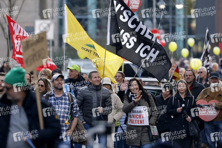 Coronademo in Düsseldorf