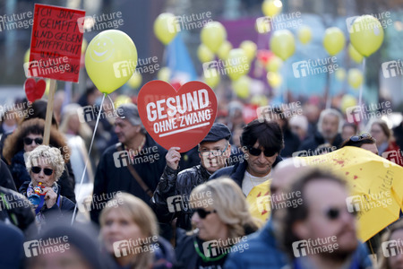 Coronademo in Düsseldorf